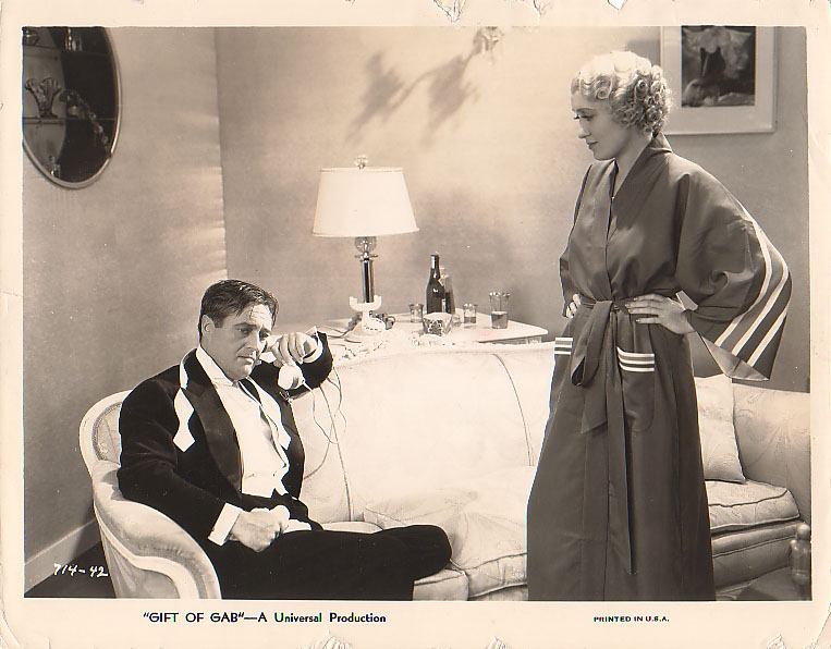 Edmund Lowe in Gift of Gab (Universal, 1934)
